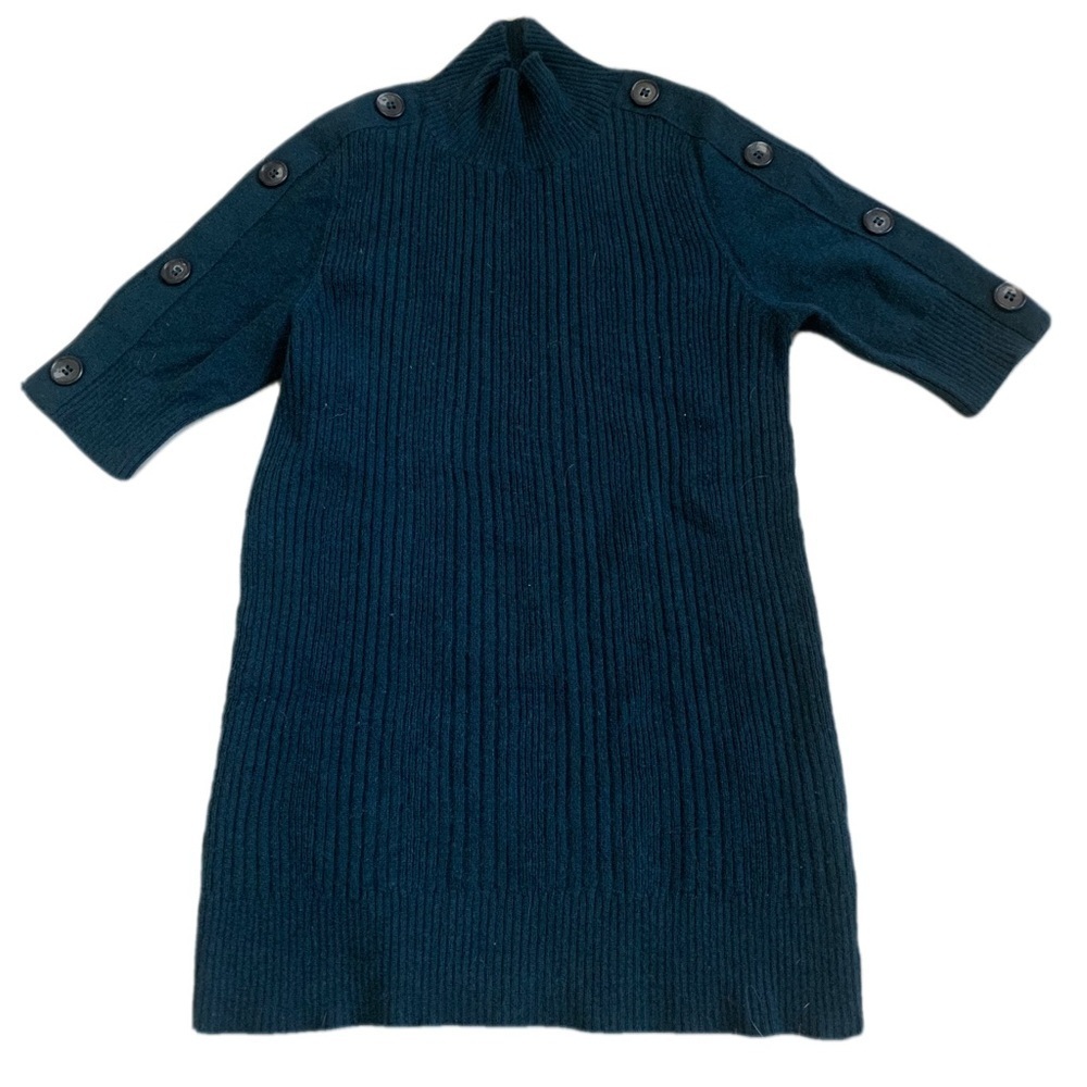 REPEAT Cashmere Ribbed Turtleneck Sweater Dress - Size 36 / XS